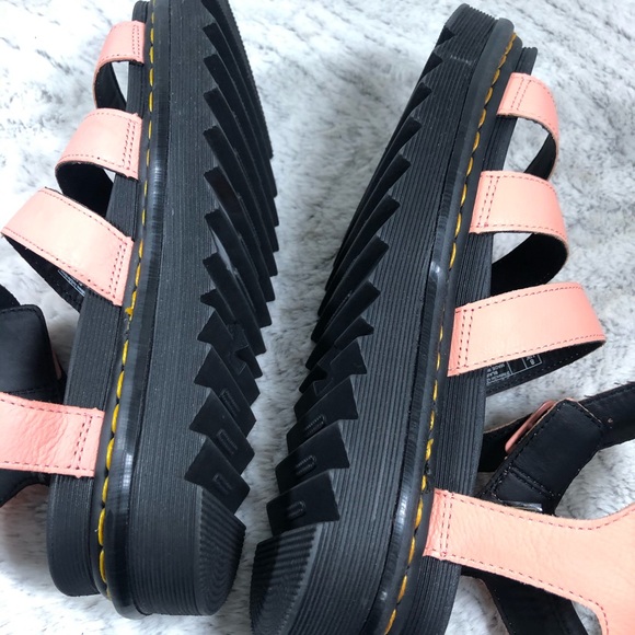 Chunky Gladiator Style Salmon Color Blaire Sandals - Picture 5 of 8